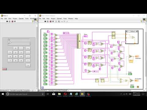 Simple Calculator using LabView and desing pattern