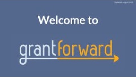 Welcome to GrantForward