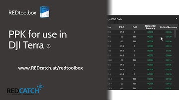 REDtoolbox tutorial - Import PPK coordinates in DJI Terra software