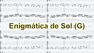 Escala Enigmática de Sol (G) Guitarra - Tablatura por Jesús Amaya...