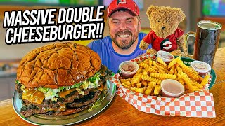 Chubby Ray's 7lb Supersized Double Cheeseburger Challenge!!