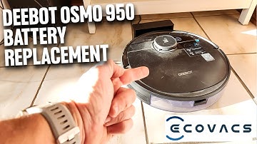 How to replace the battery - ECOVACS Deebot Ozmo 950 Series Robot Vacuum Cleaner
