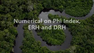 Solved Numerical on Phi Index,ERH and DRH