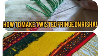 How to make twisted fringe/ tasselDimasa style|Risha Rithai|Assam|northeast|dimasa traditional dress