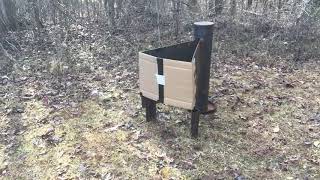 Homemade bullet trap.