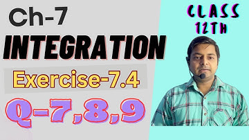 Integration,Exercise-7.4(Q-7,8,9) | Applied maths Ml Agarwal Class-12th|@sushantclasses6634