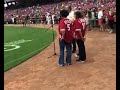 The Isaacs -- Sing National Anthem at Cincinnati Reds Game.