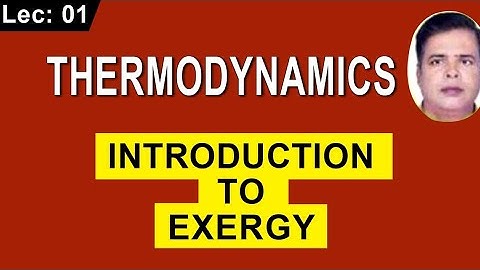 INTRODUCTION TO EXERGY |Thermodynamics For Both GATE And ESE |