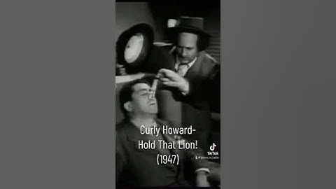 Curly Howard’s Cameo in Hold That Lion! (1947) #curly #thethreestooges #cameo