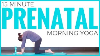 Prenatal Morning Yoga Routine(This 15 minute Prenatal Morning Yoga Routine is ideal for those stiff, achey mornings. Appropriate for all 3 trimesters! (OPEN for links) The slow start will melt ..., 2016-04-15T09:30:24.000Z)