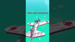 How is there barely any damage?? #gaming #airplane #trailmakers #japanese #kamikaze #flashbulbgames￼