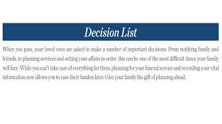 FUNERAL PLANNING GUIDE