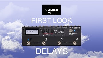 First Look At The BOSS MS-3 Delays!