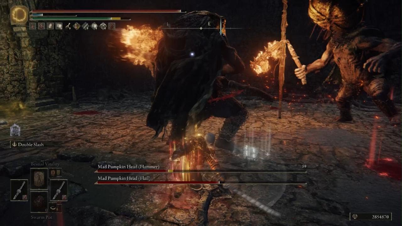 ELDEN RING = Mad(der?) Pumpkin Head Duo vs Swarm pots (+wretch)