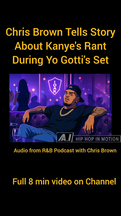 Chris Brown on the R&B Podcast telling a Kanye West Story