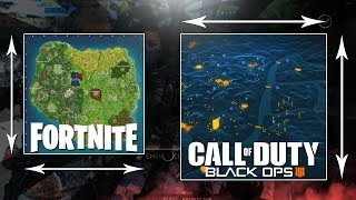 Black Ops 4 Battle Royale Blackout Map Size vs. Fortnite BO4 Gameplay