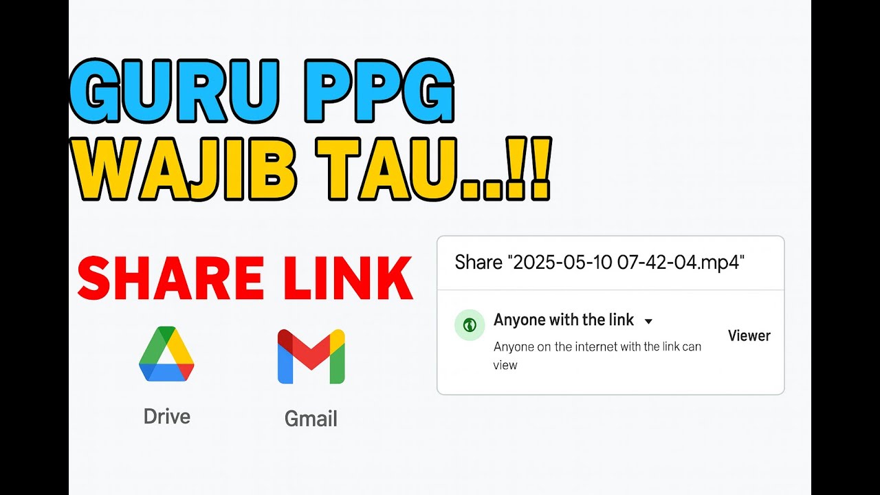 Cara Upload File ke Google Drive dan Share Link Google Drive untuk PPG PAI 2025