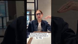 Wendy worked with Carolyn Bessette at Calvin Klein in the ‘90s #ASKBRABAR #calvinklein