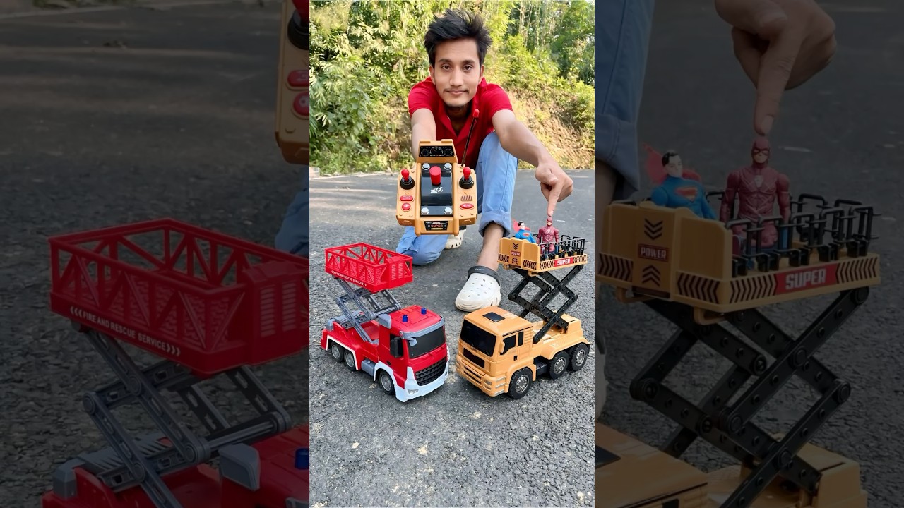 RC Elevator Crane with Rescue Truck unboxing 🔥