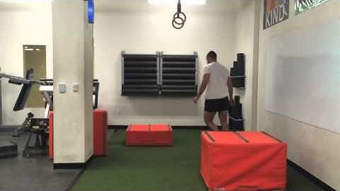 Depth Drop to Broad Jump to 90 Box Jump