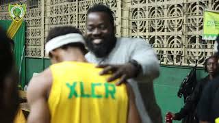 Damor Miller Celebration after 100m Gold