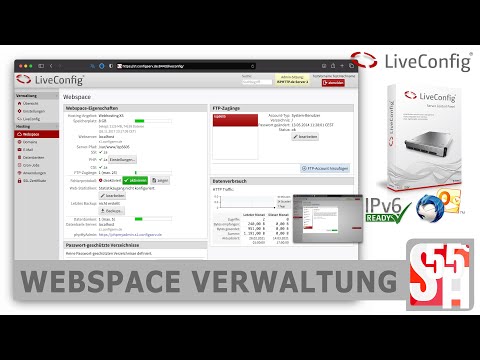 LiveConfig Webspace Verwaltung für Endkunden