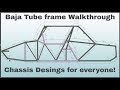 Baja Tube Chassis Walkthrough with design files for you!!