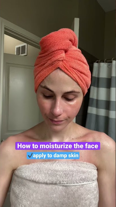 How to moisturize your face #Shorts