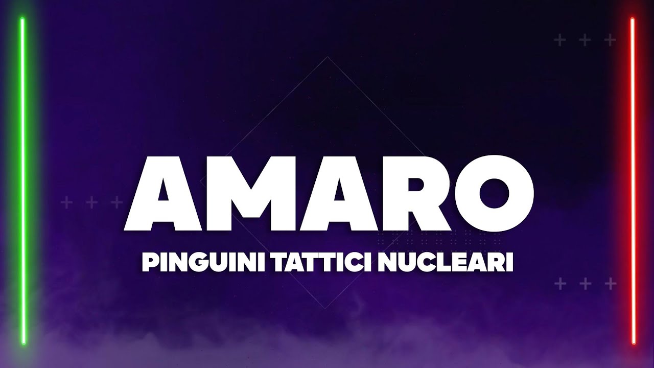 testo amaro pinguini tattici nucleari