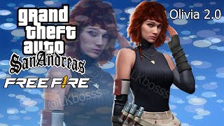 GTA x Free Fire - Skin Olivia 2.0 [PC & Android]