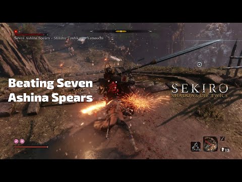 Sekiro -  Beating Seven Ashina Spears Yamauchi | 1080p60fps PC