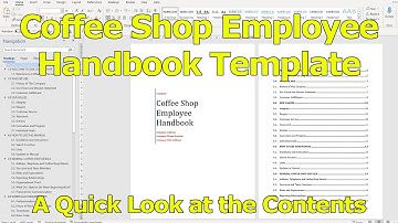 Coffee Shop Employee Handbook Template - Create Yours Fast