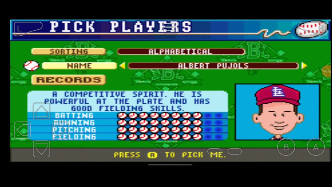 Backyard Baseball Gameplay Homerun Derby Barry Bonds GBA