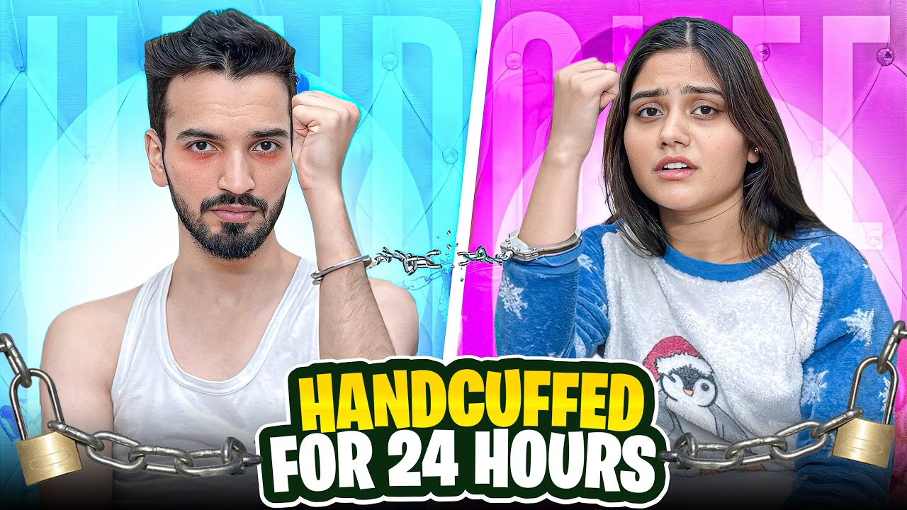HANDCUFF WITH GIRLFRIEND FOR 24 HOURS GONE WRONG🥵 @simaritikavlogs