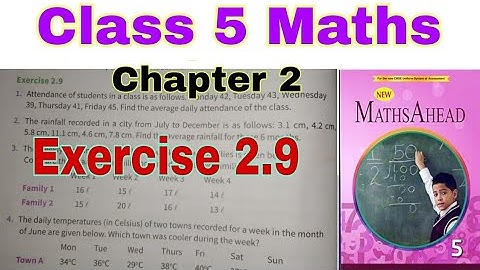 Class 5 Maths Ahead Exercise 2.9 | Maths | Maths Ahead | Average | Operations with Large Numbers