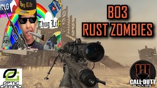 BO3 MW2 RUST ZOMBIES - HOW TO SNIPE + SICK FINAL KILL