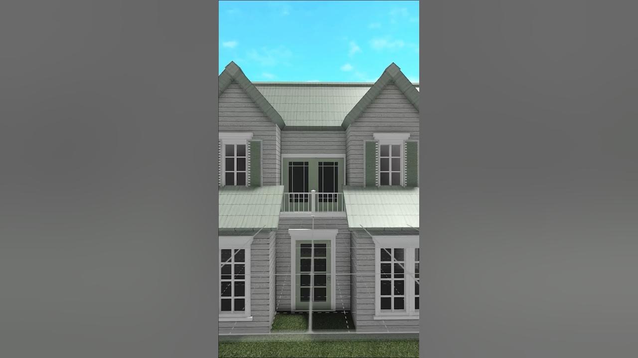 realistic green bloxburg house build🐸 video is on my