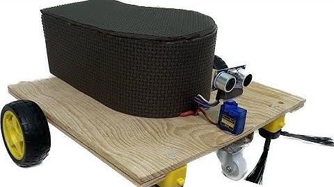 Robot hút bụi tự động tránh vật cản (mạch arduino UNO)