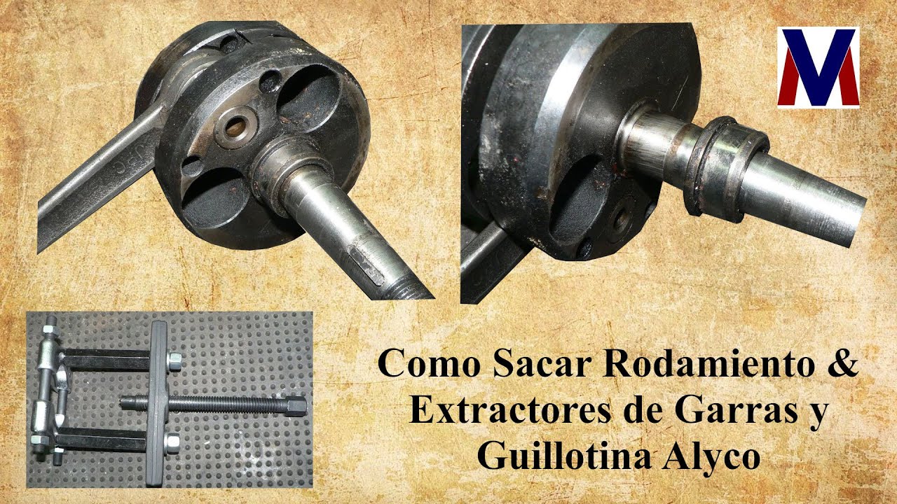 EXTRACCION DE RODAMIENTOS FACIL CON GUILLOTINA SET FORZA 8292 