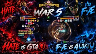 Season 69 War 5: HATE vs GT40 and F•Æ vs 4LOKI