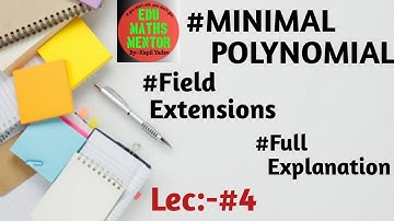 minimal polynomial/minimal polynomial in hindi  Lec:-(#4)