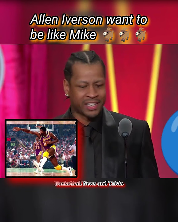 Allen Iverson I Wanna Be Like Mike Allen Iverson wanna be like Mike 🐐 #ytshorts #shorts #shortsvideo - YouTube