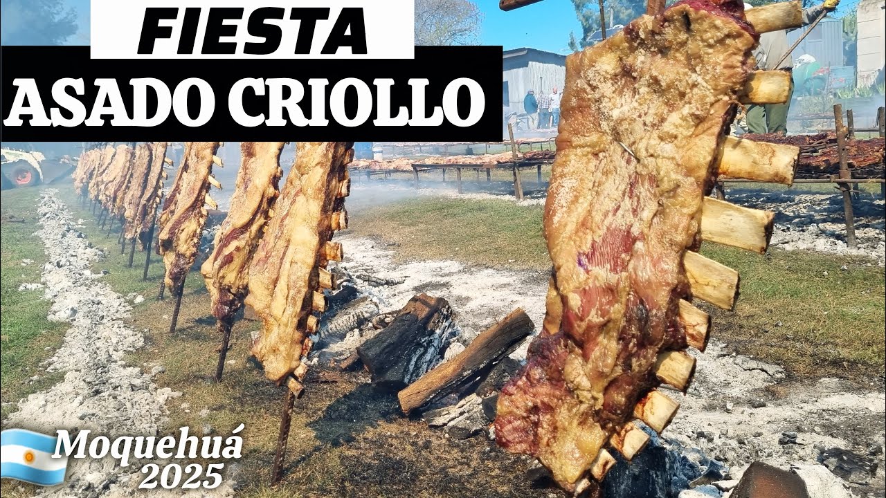 🔥 FIESTA del ASADO CRIOLLO en un PUEBLO RURAL 2025 📍 MOQUEHUA BBQ ARGENTINO ABRIENDOHUELLASXELMUNDO🌎