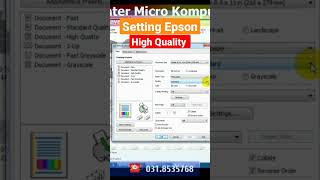 Cara Setting Printer High Quality Epson