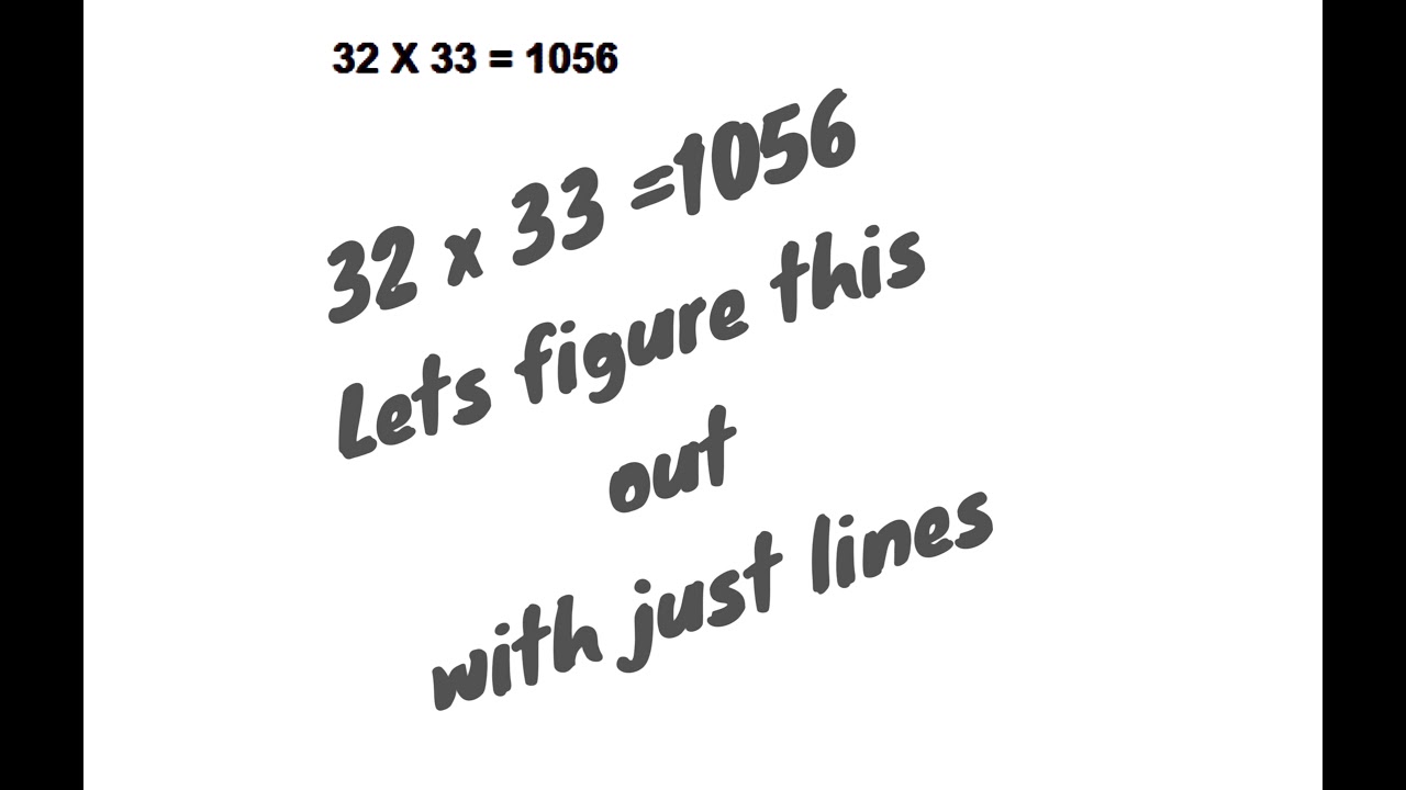 How much is 32x33 = ???