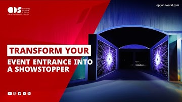 Transform Your Event Entrance with Option 1 Live’s Volumetric 3D Tunnel