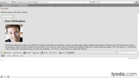 04 03 Поиск данных JSON (Lynda.com - js and AJAX)