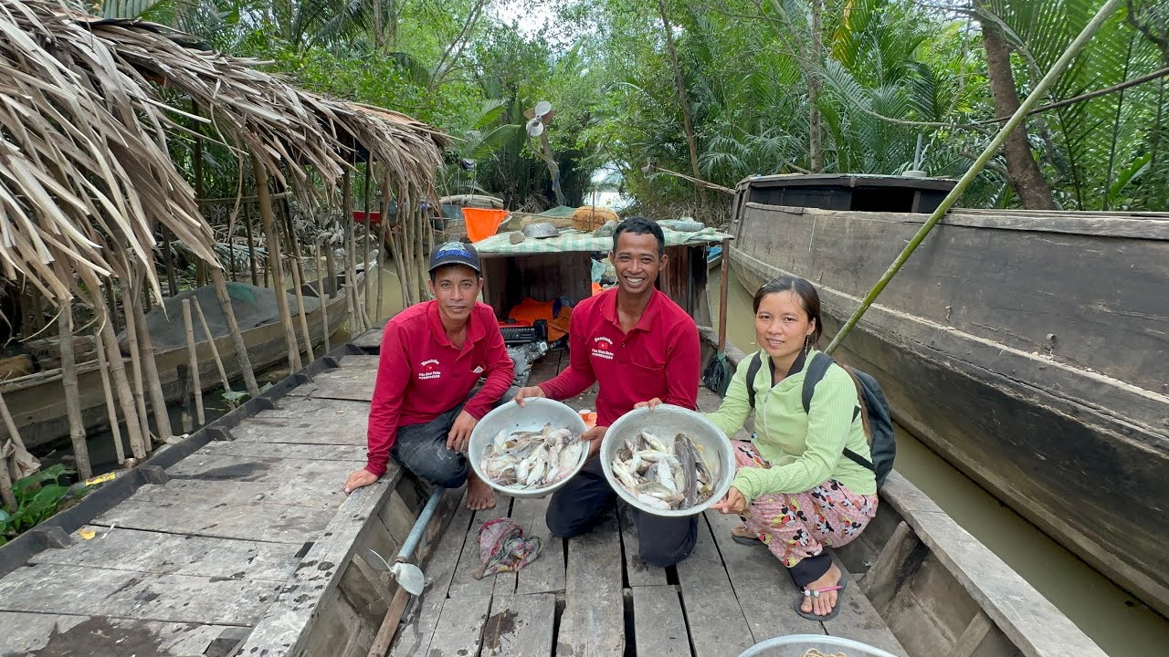 Anh em Văn Xinh Đoàn tiếp tục trúng mánh đủ loại Cá quá ngon ở bến nhà