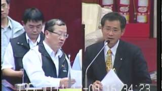 20091112 市政總質詢-7/1列車擠軌已4個月仍沒有調查報告