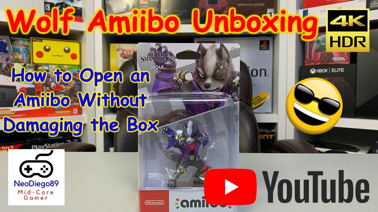Wolf Amiibo Unboxing & How to Open an Amiibo Without Damaging the Box